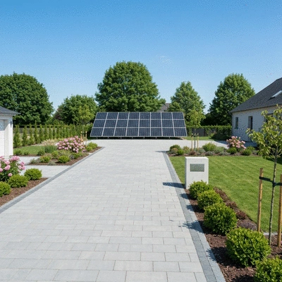 Beautiful driveway showcasing eco-friendly options